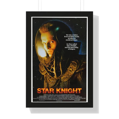 STAR KNIGHT 1985 - Framed Movie Poster 16″ x 24″ Black - The Sticker Space