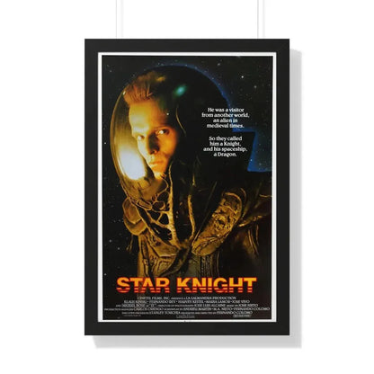 STAR KNIGHT 1985 - Framed Movie Poster 20" x 30" Black - The Sticker Space