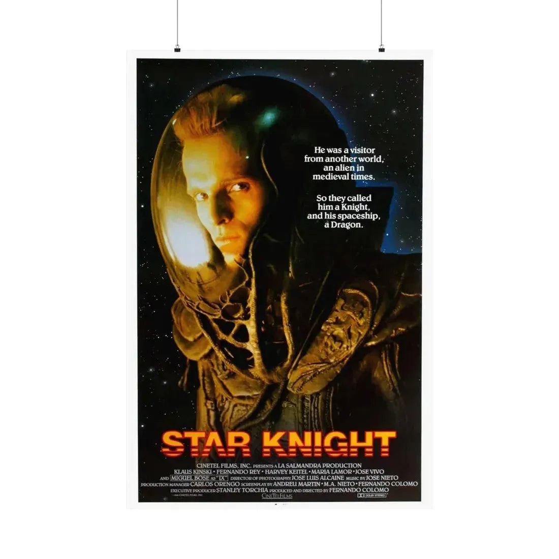 STAR KNIGHT 1985 - Paper Movie Poster 36" x 54" Matte - The Sticker Space