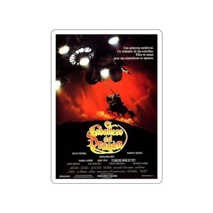 STAR KNIGHT (FRENCH) 1985 Movie Poster STICKER Vinyl Die-Cut Decal 3 Inch - The Sticker Space