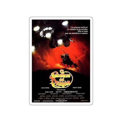 STAR KNIGHT (FRENCH) 1985 Movie Poster STICKER Vinyl Die-Cut Decal 4 Inch - The Sticker Space