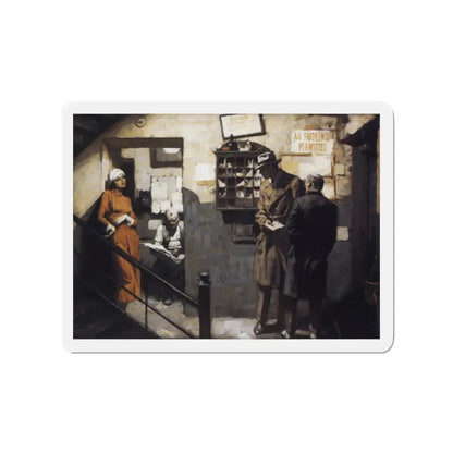 Star Magic, The American Magazine illustration, September 1933. (Magazine Illustration) Refrigerator Magnet 2 Inch Die-Cut - The Sticker Space