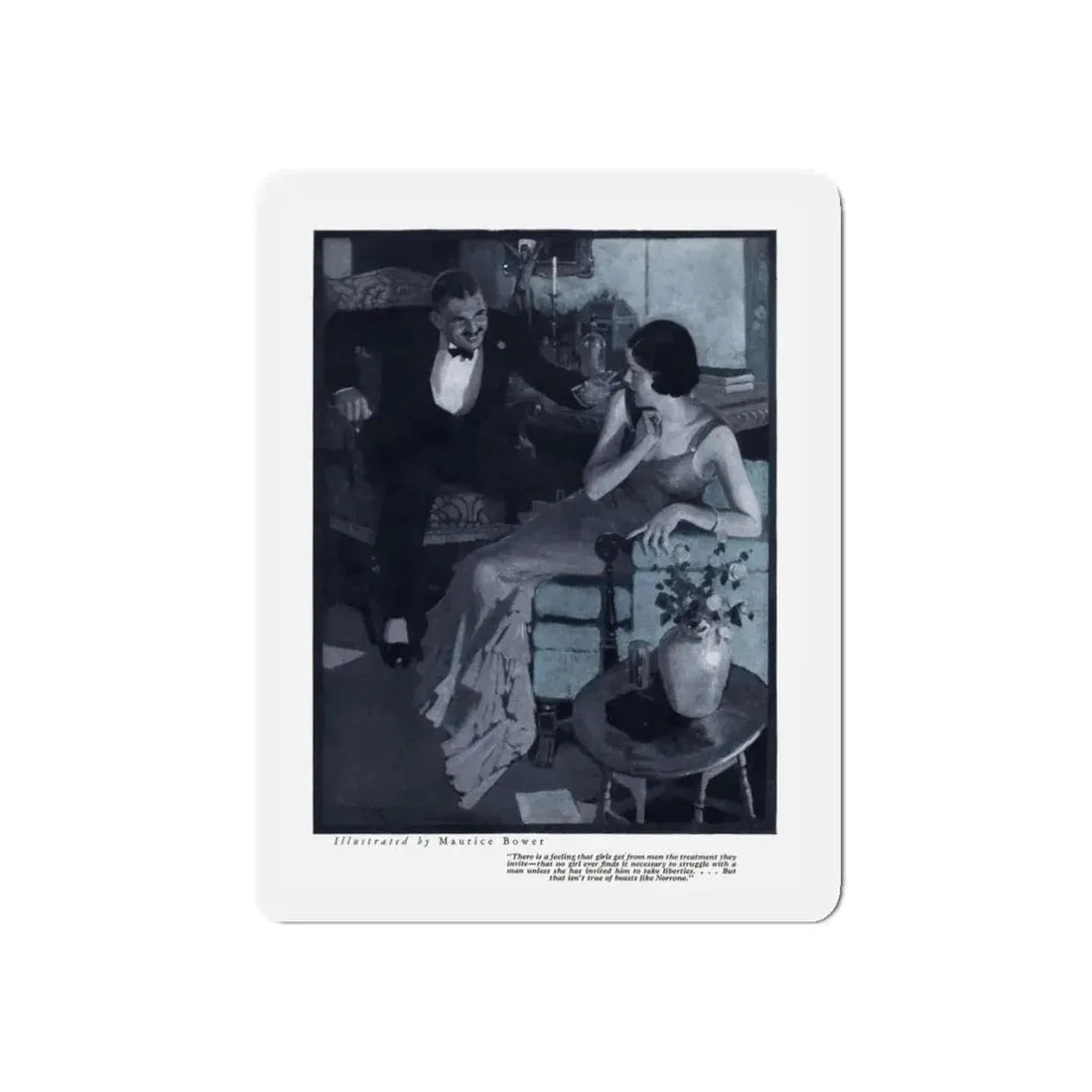 Star of Midnight (1), Redbook, December 1934 (Magazine Illustration) Refrigerator Magnet 4 Inch Die-Cut - The Sticker Space