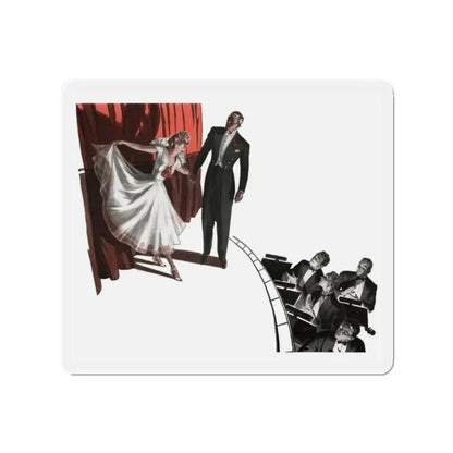 Star Rising (2), Cosmopolitan, August 1937 (Magazine Illustration) Refrigerator Magnet 2 Inch Die-Cut - The Sticker Space