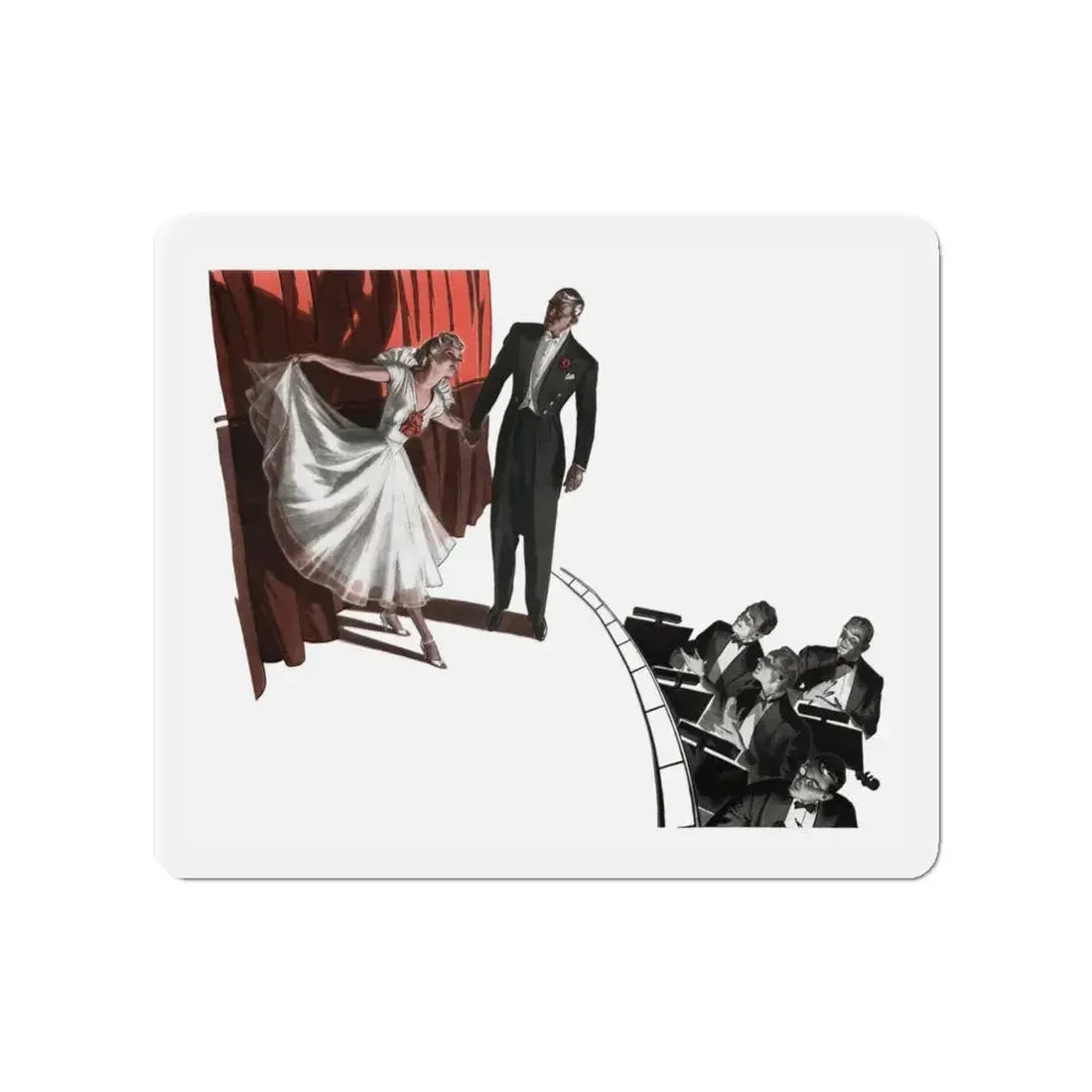 Star Rising (2), Cosmopolitan, August 1937 (Magazine Illustration) Refrigerator Magnet 4 Inch Die-Cut - The Sticker Space