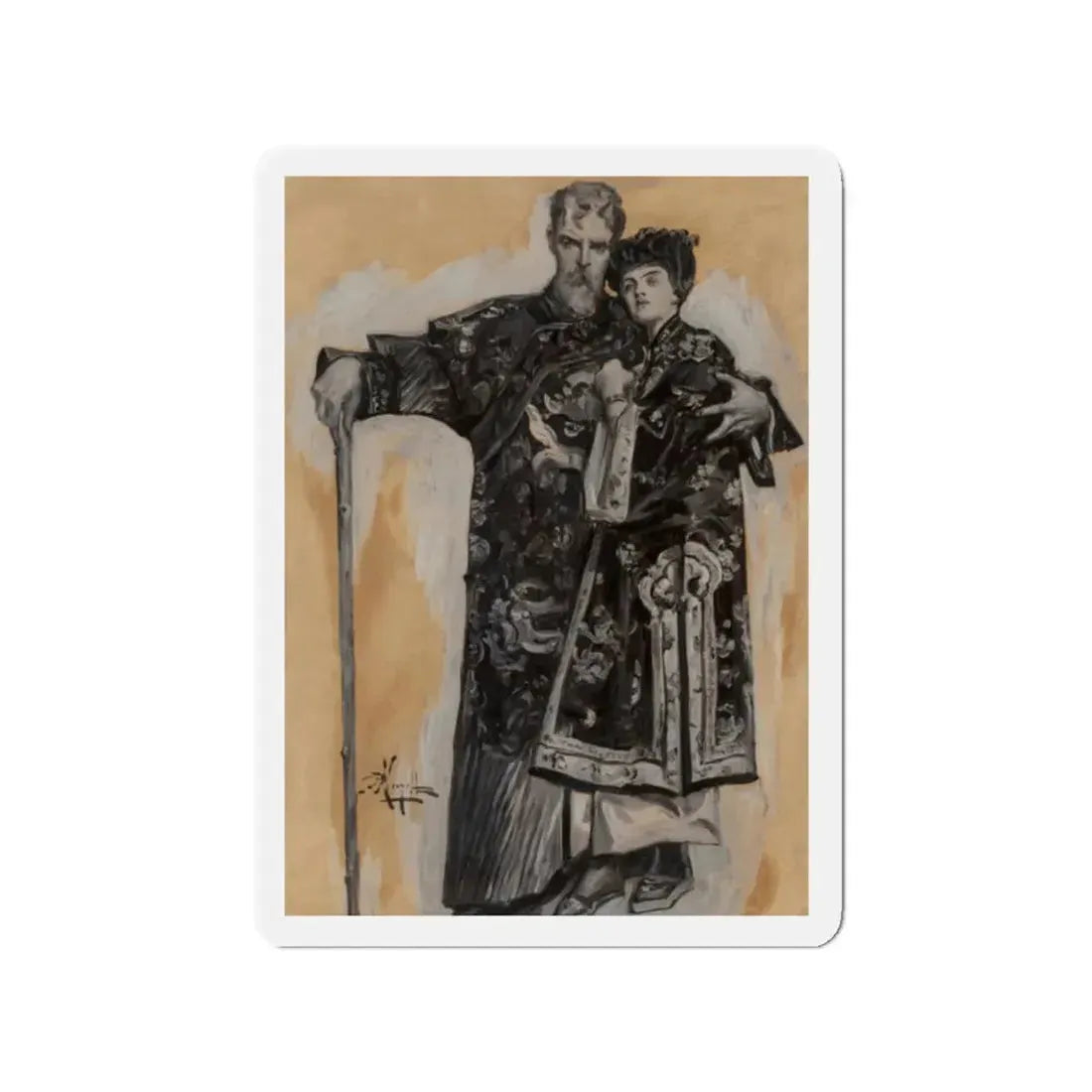 Star Rover, American Sunday Monthly interior illustration, 1915 (Magazine Illustration) Refrigerator Magnet 2 Inch Die-Cut - The Sticker Space