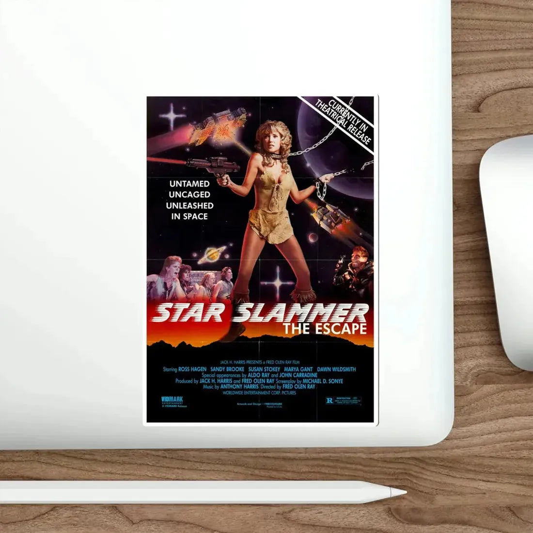 Star Slammer 1986 Movie Poster STICKER Vinyl Die-Cut Decal - The Sticker Space