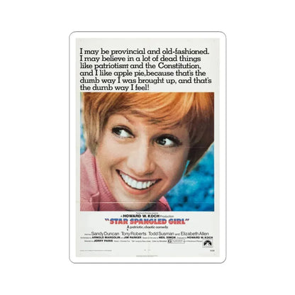 Star Spangled Girl 1971 Movie Poster - STICKER Vinyl Kiss-Cut Decal 3 Inch White - The Sticker Space
