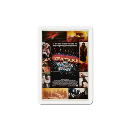 Star Trek II The Wrath of Khan 1982 Movie Poster Refrigerator Magnet 4 Inch - The Sticker Space