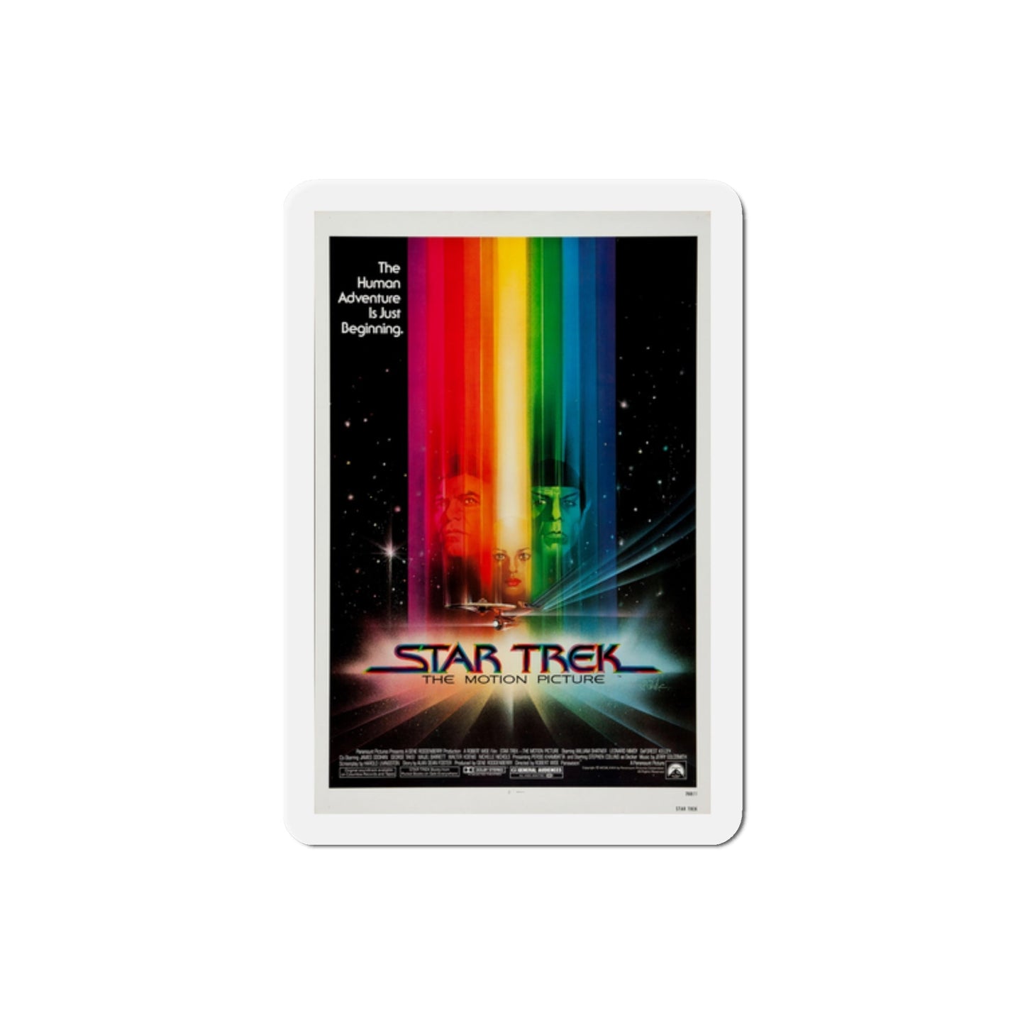 Star Trek The Motion Picture 1979 Movie Poster Die-Cut Magnet-2 Inch-The Sticker Space
