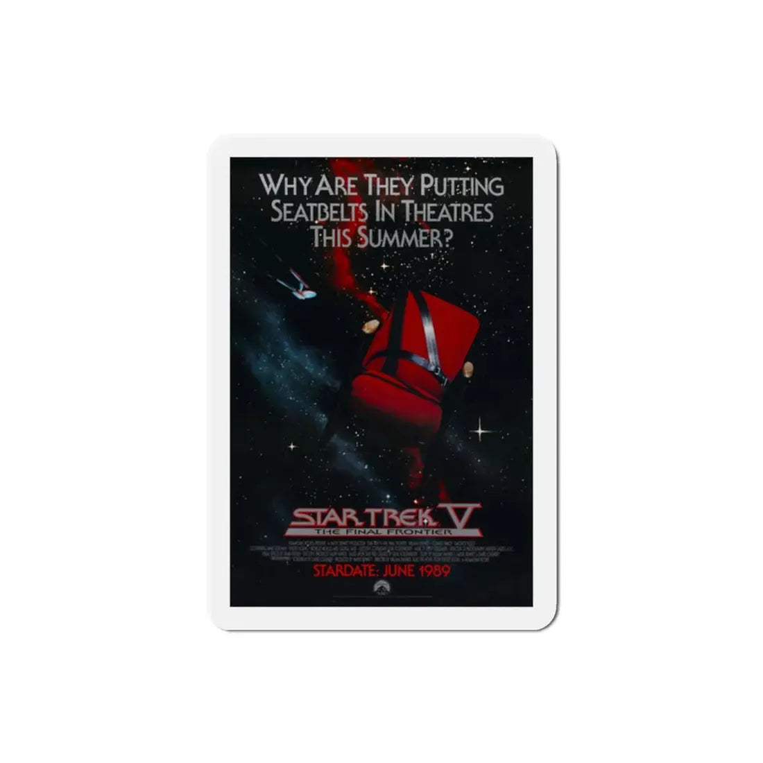 Star Trek V The Final Frontier 1989 Movie Poster Refrigerator Magnet 2 Inch - The Sticker Space