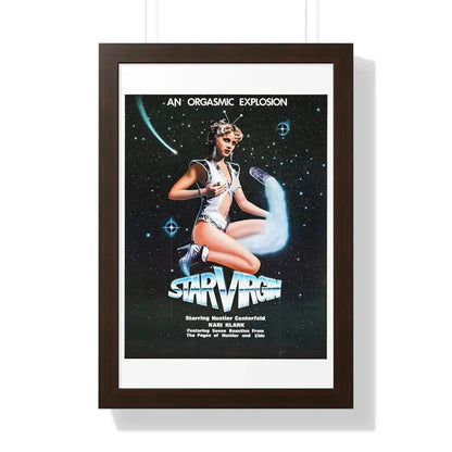 STAR VIRGIN 1979 - Framed Movie Poster 16″ x 24″ Walnut - The Sticker Space