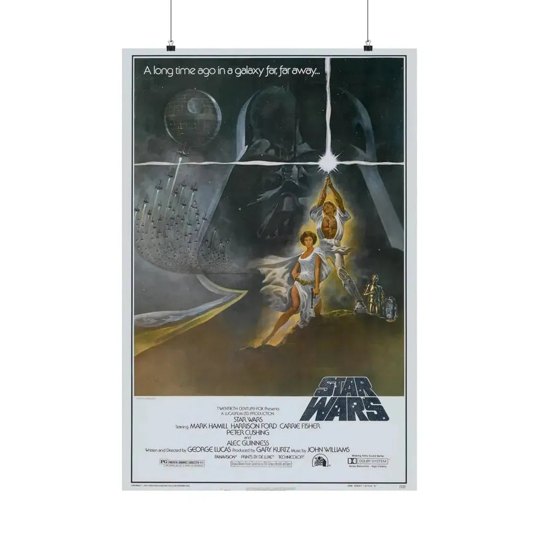 STAR WARS 1977 - Paper Movie Poster 24″ x 36″ Matte - The Sticker Space