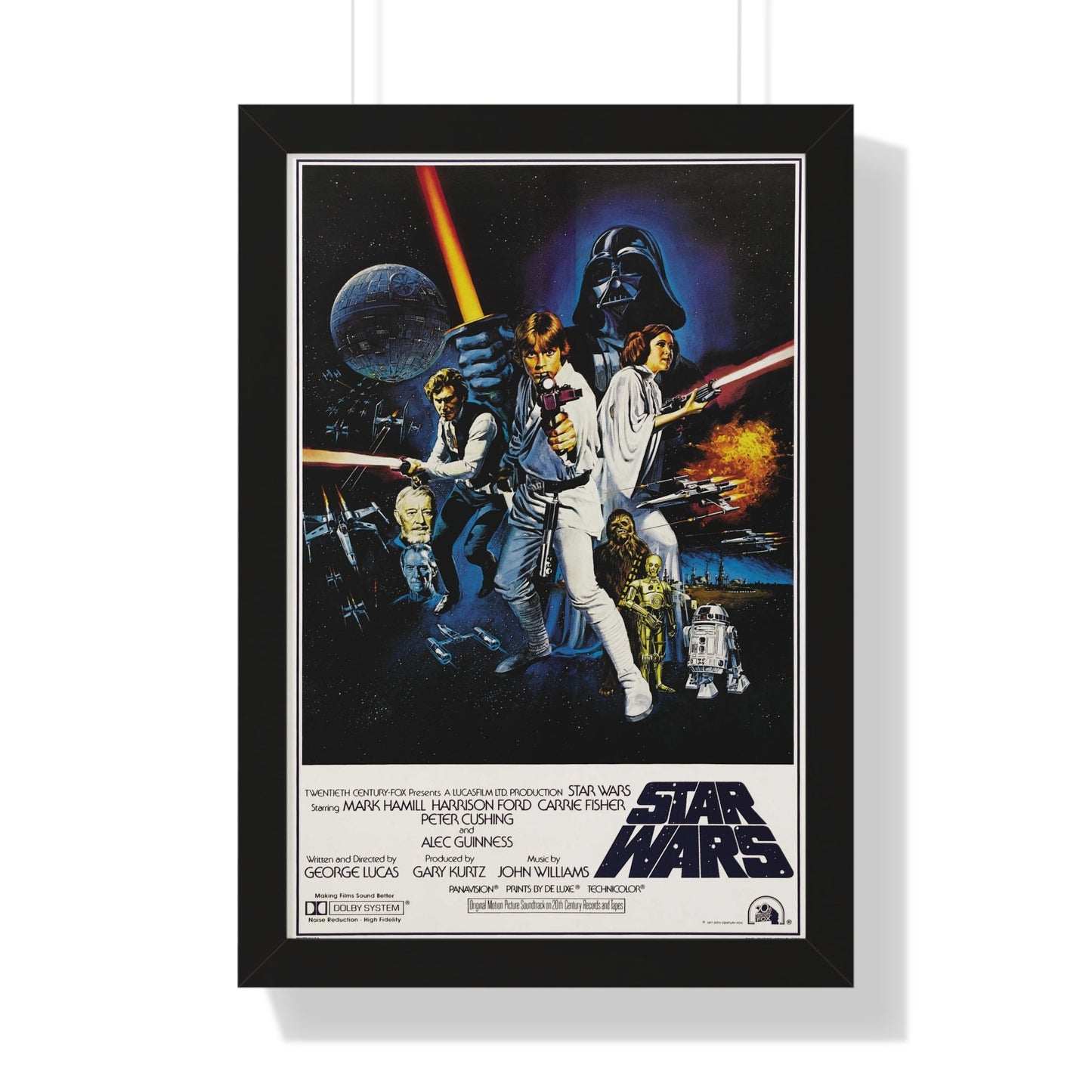 STAR WARS (3) 1977 - Framed Movie Poster-16″ x 24″-The Sticker Space