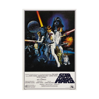 STAR WARS (3) 1977 - Paper Movie Poster-The Sticker Space