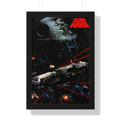 STAR WARS (4) 1977 - Framed Movie Poster 16″ x 24″ Black - The Sticker Space