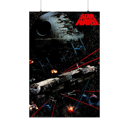 STAR WARS (4) 1977 - Paper Movie Poster 24″ x 36″ Matte - The Sticker Space