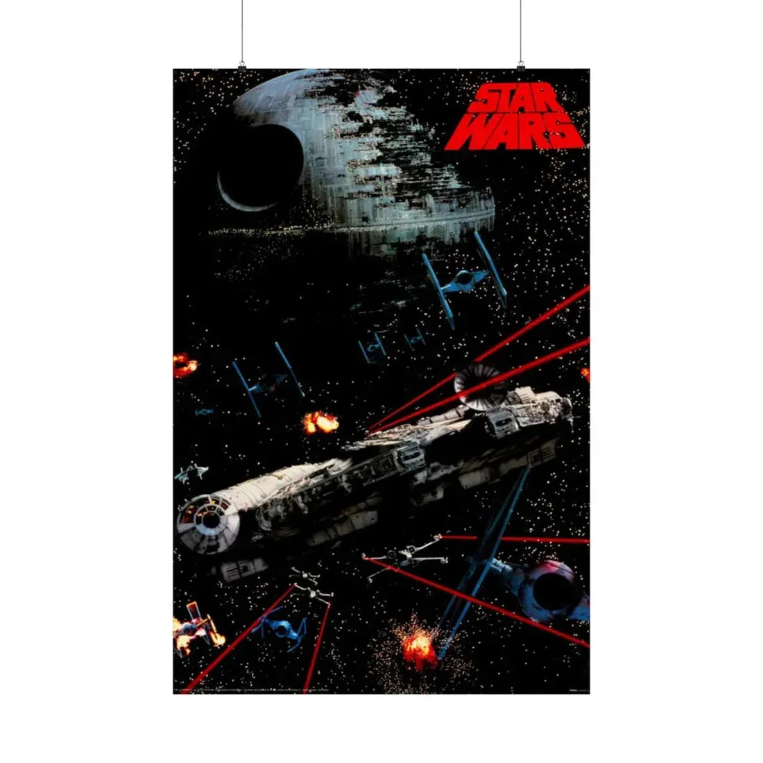STAR WARS (4) 1977 - Paper Movie Poster 36" x 54" Matte - The Sticker Space