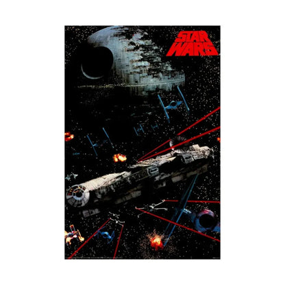 STAR WARS (4) 1977 - Paper Movie Poster - The Sticker Space