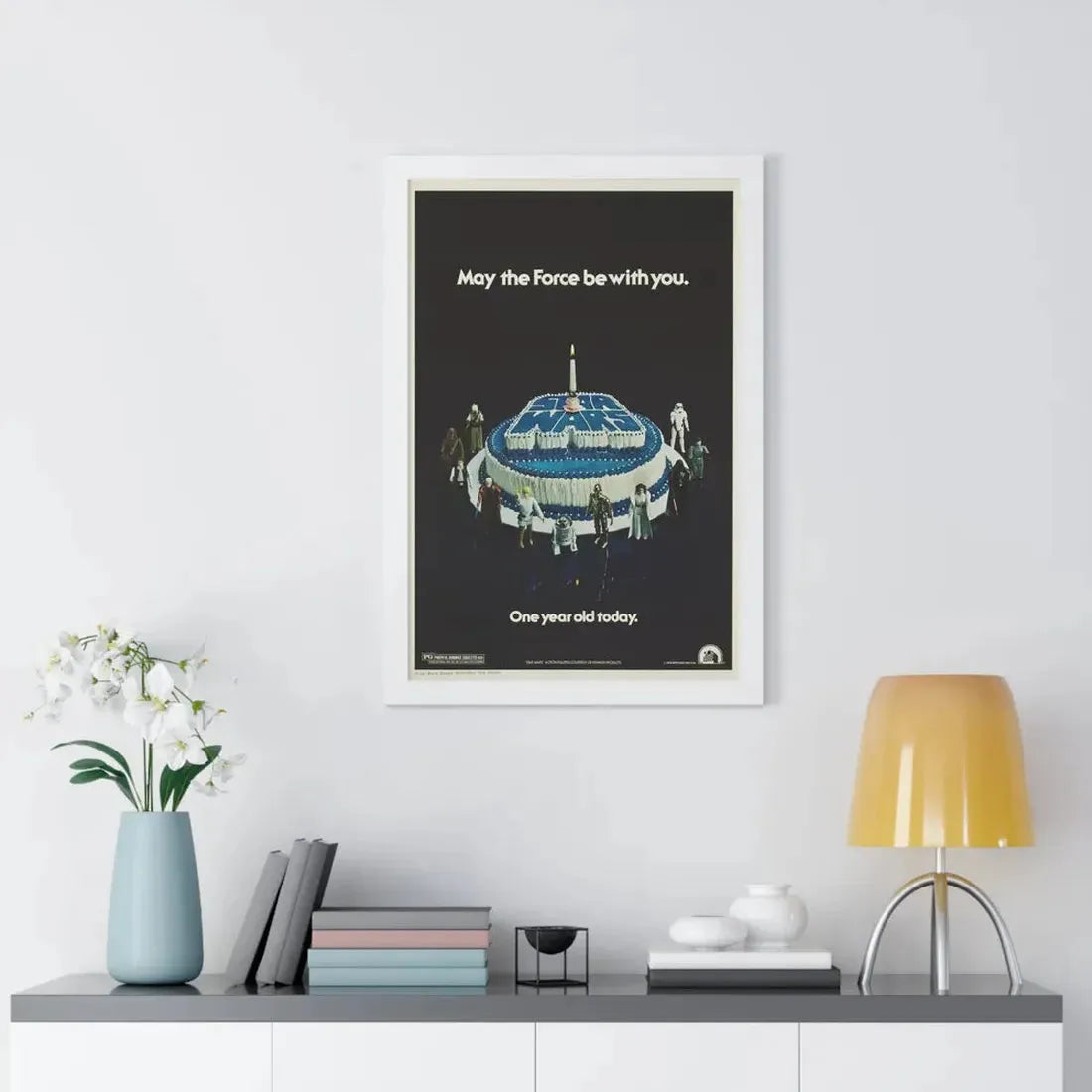 STAR WARS ONE YEAR ANNIVERSARY 1977 - Framed Movie Poster - The Sticker Space