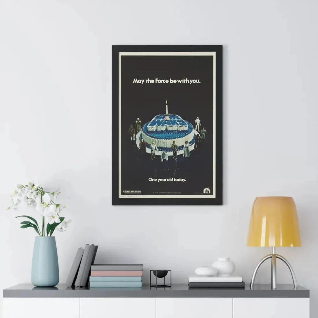 STAR WARS ONE YEAR ANNIVERSARY 1977 - Framed Movie Poster - The Sticker Space