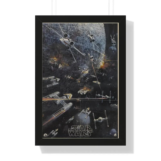 STAR WARS (SOUNDTRACK) 1977 - Framed Movie Poster 16″ x 24″ Black - The Sticker Space