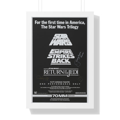 STAR WARS TRILOGY 70MM 1977 - Framed Movie Poster-16″ x 24″-The Sticker Space