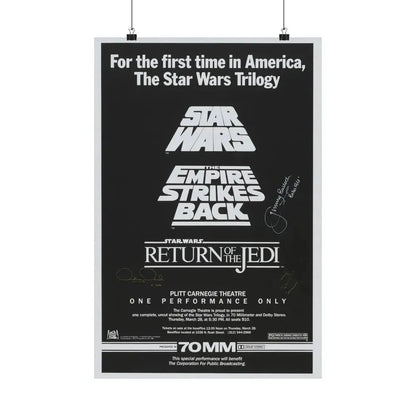 STAR WARS TRILOGY 70MM 1977 - Paper Movie Poster 16″ x 24″ Matte - The Sticker Space