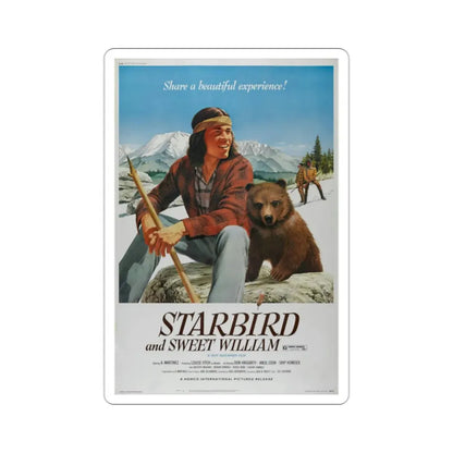 Starbird and Sweet William 1973 Movie Poster STICKER Vinyl Die-Cut Decal 2 Inch - The Sticker Space