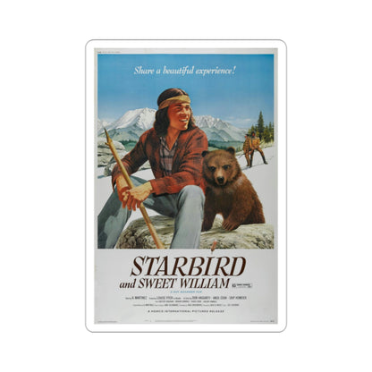 Starbird and Sweet William 1973 Movie Poster STICKER Vinyl Die-Cut Decal-2 Inch-The Sticker Space