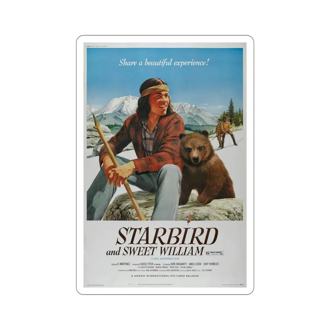 Starbird and Sweet William 1973 Movie Poster STICKER Vinyl Die-Cut Decal 6 Inch - The Sticker Space