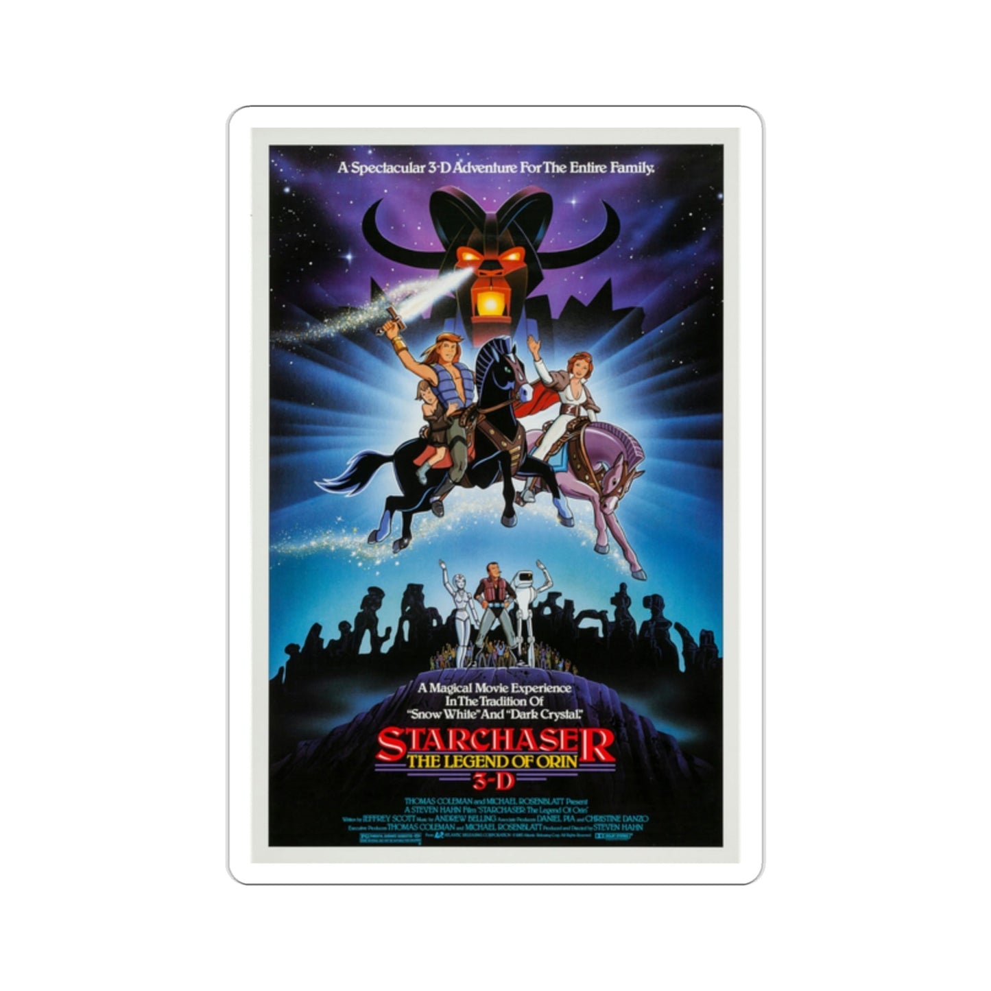 Starchaser The Legend of Orin 1985 Movie Poster STICKER Vinyl Die-Cut Decal-2 Inch-The Sticker Space