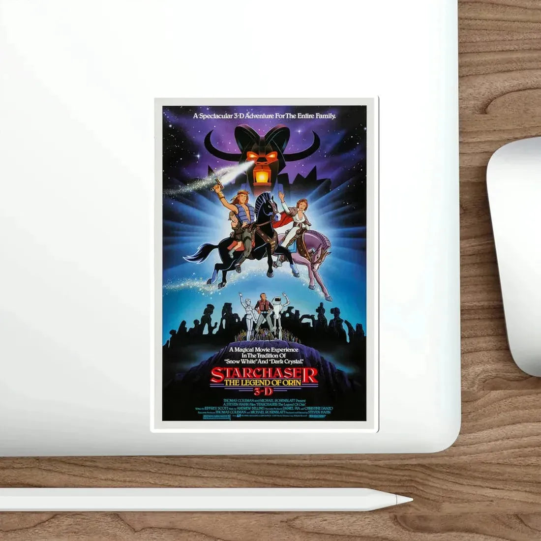 Starchaser The Legend of Orin 1985 Movie Poster STICKER Vinyl Die-Cut Decal - The Sticker Space