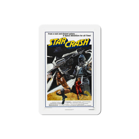 Starcrash 1979 Movie Poster Die-Cut Magnet-2 Inch-The Sticker Space