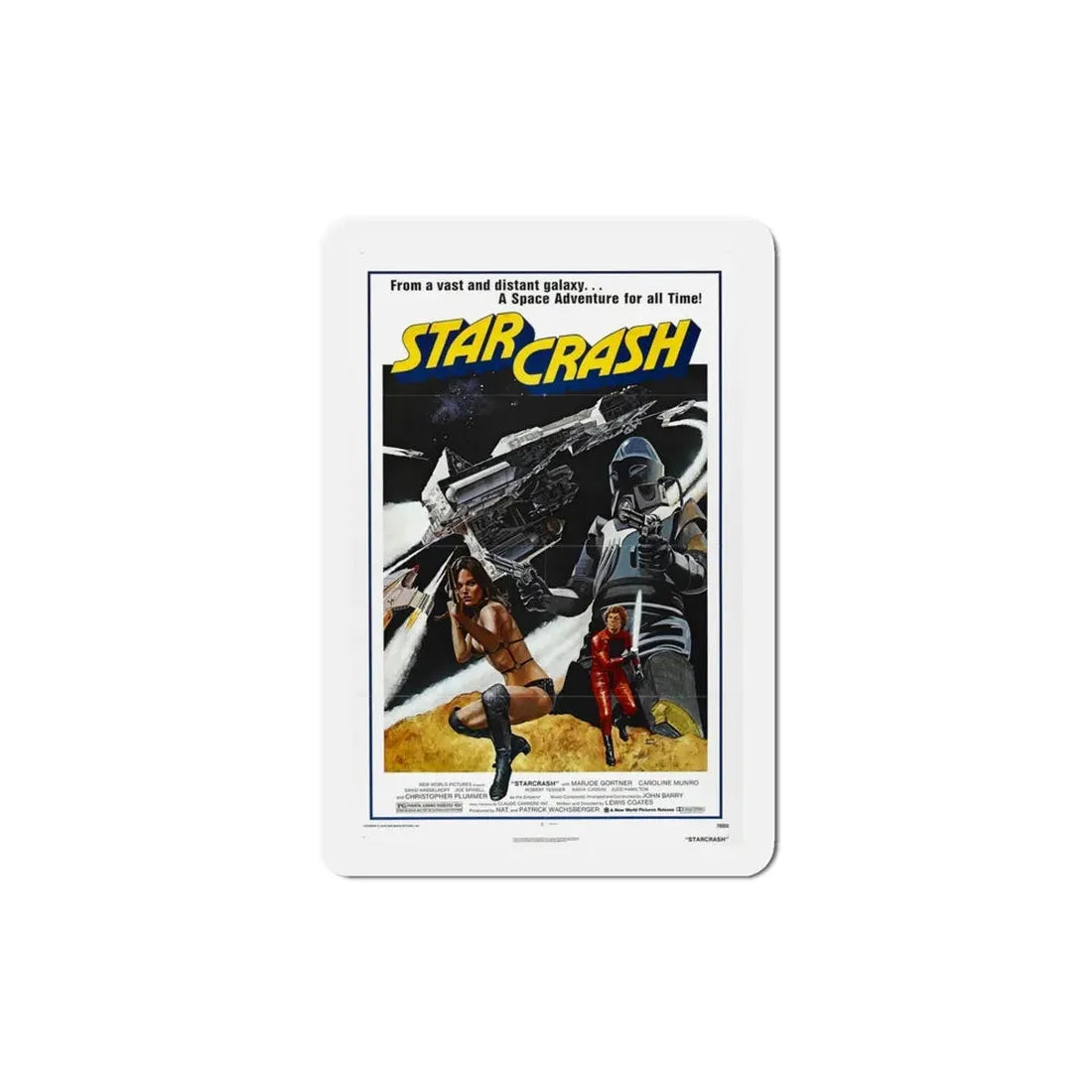 Starcrash 1979 Movie Poster Refrigerator Magnet 4 Inch - The Sticker Space