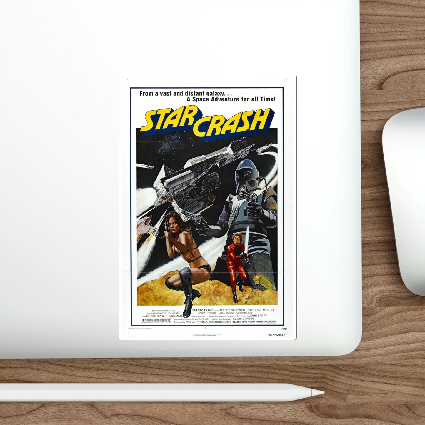 Starcrash 1979 Movie Poster STICKER Vinyl Die-Cut Decal-The Sticker Space