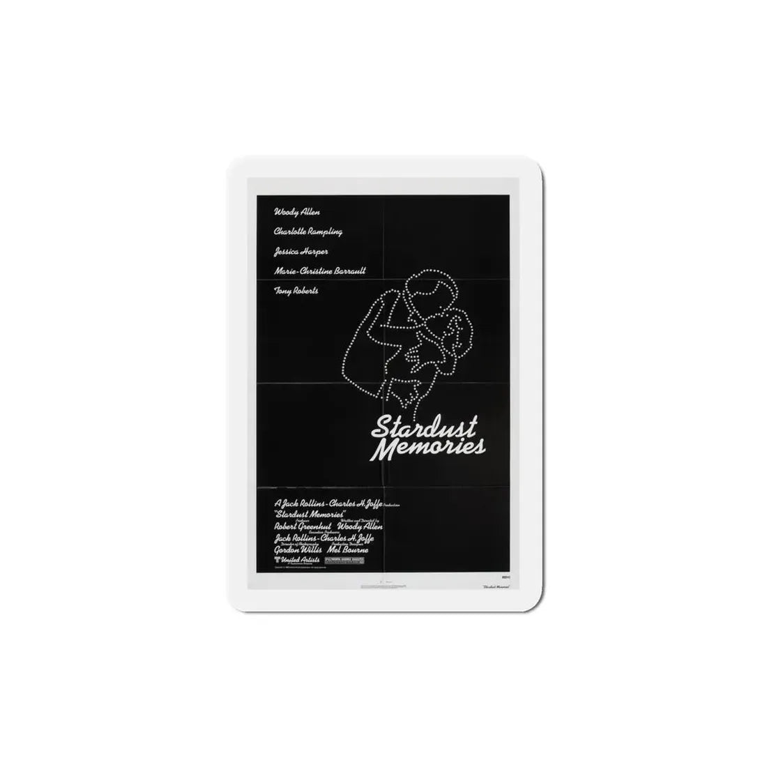 Stardust Memories 1980 Movie Poster Refrigerator Magnet 5 Inch - The Sticker Space