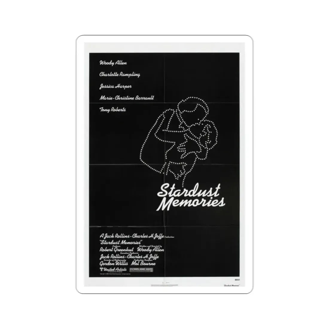 Stardust Memories 1980 Movie Poster STICKER Vinyl Die-Cut Decal 2 Inch - The Sticker Space
