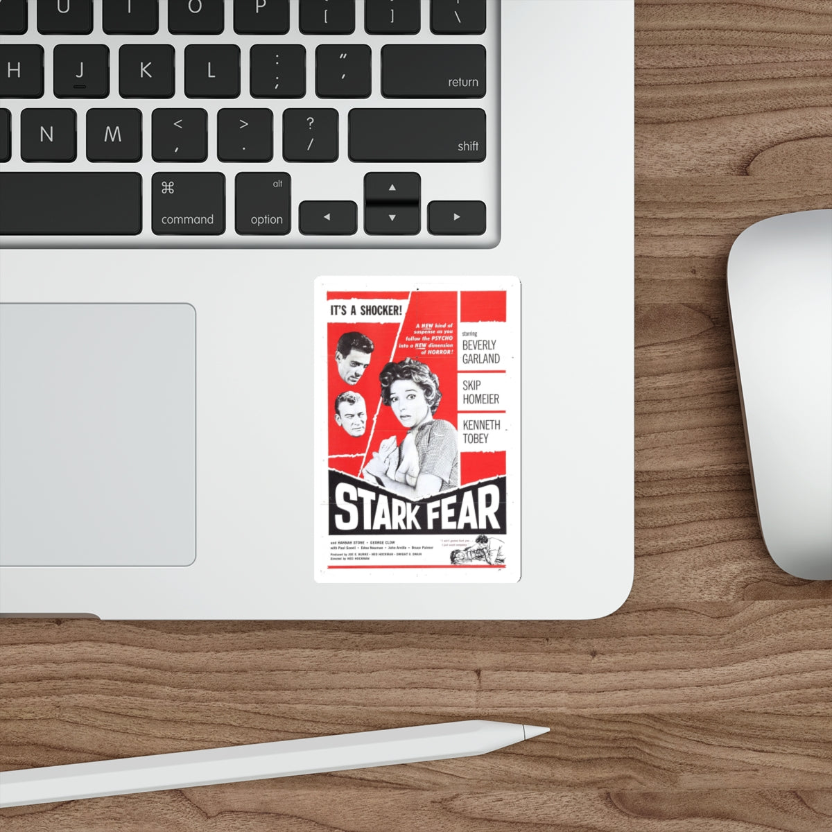 STARK FEAR 1962 Movie Poster STICKER Vinyl Die-Cut Decal-The Sticker Space