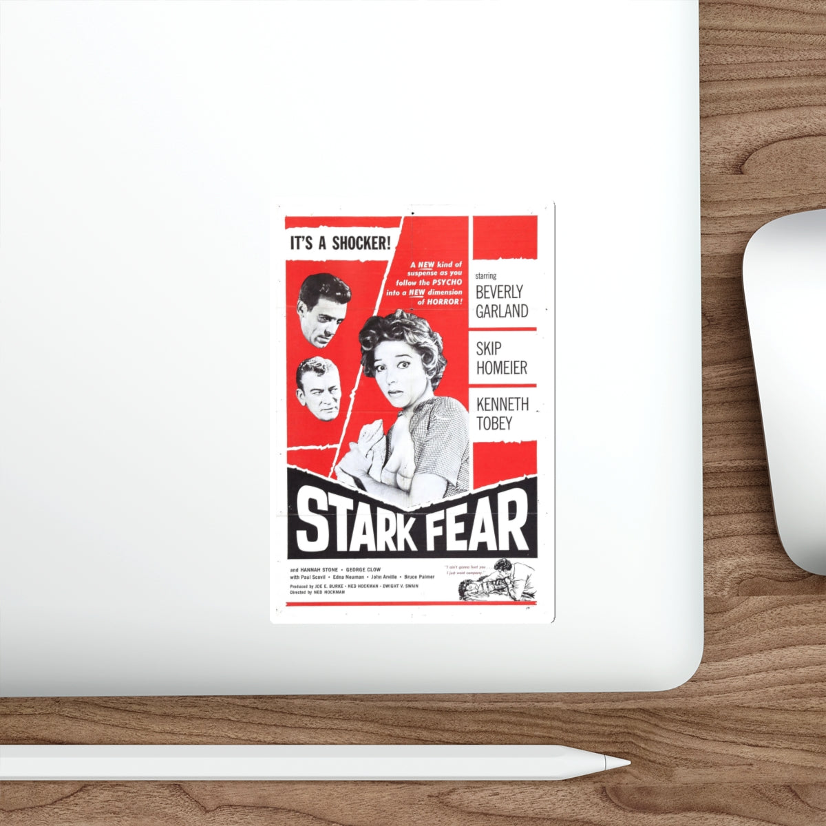 STARK FEAR 1962 Movie Poster STICKER Vinyl Die-Cut Decal-The Sticker Space