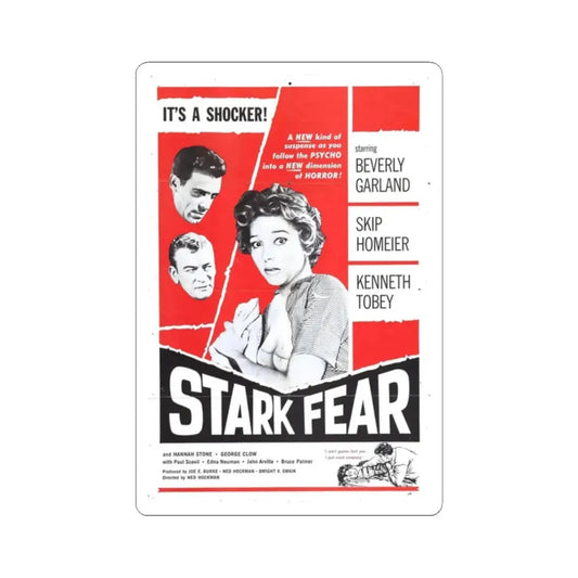 STARK FEAR 1962 Movie Poster - STICKER Vinyl Kiss-Cut Decal 2 Inch White - The Sticker Space