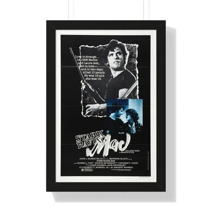 STARK RAVING MAD 1981 - Framed Movie Poster 16″ x 24″ Black - The Sticker Space