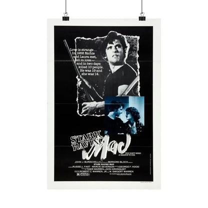 STARK RAVING MAD 1981 - Paper Movie Poster 12″ x 18″ Matte - The Sticker Space
