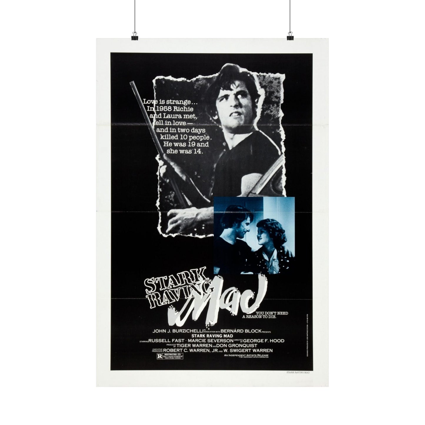 STARK RAVING MAD 1981 - Paper Movie Poster-24″ x 36″-The Sticker Space