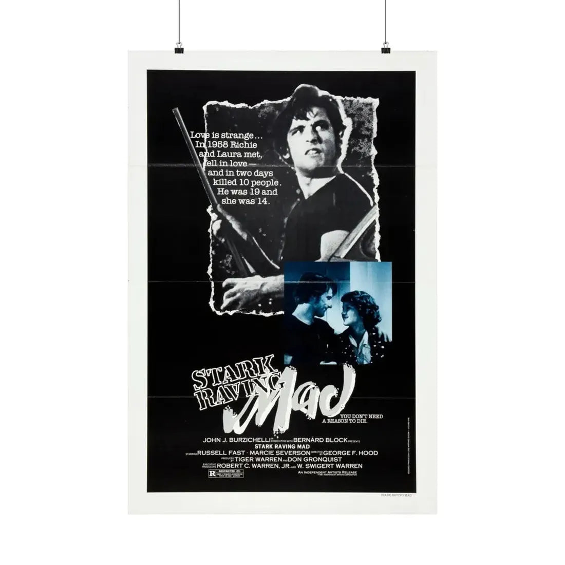 STARK RAVING MAD 1981 - Paper Movie Poster 24″ x 36″ Matte - The Sticker Space