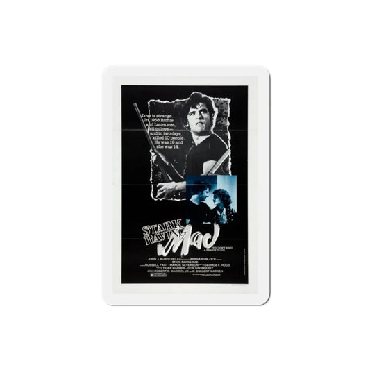 Stark Raving Mad 1983 Movie Poster Refrigerator Magnet 2 Inch - The Sticker Space