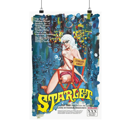 STARLET 1969 - Paper Movie Poster 12″ x 18″ Matte - The Sticker Space