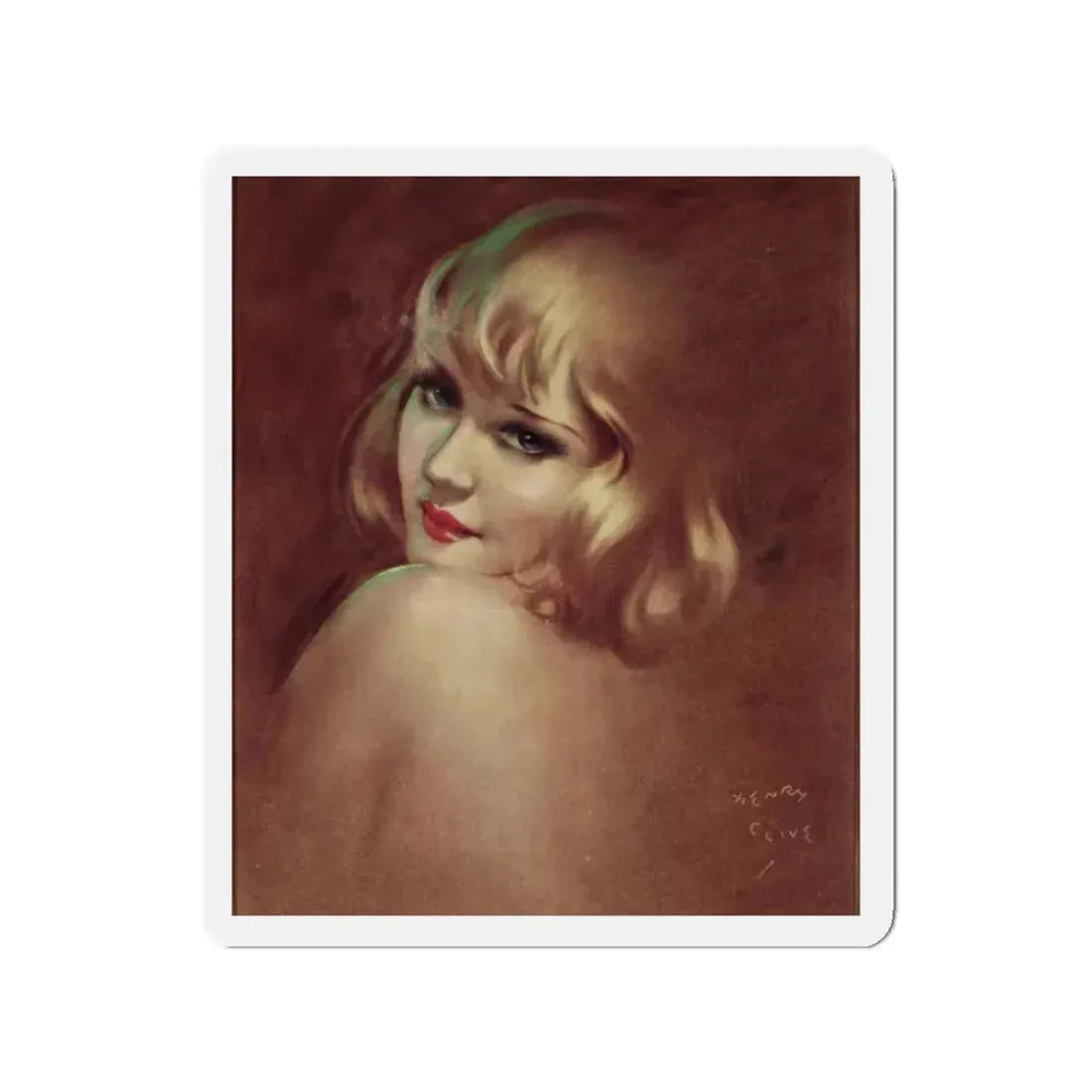 Starlet (Magazine Illustration) Refrigerator Magnet 2 Inch Die-Cut - The Sticker Space