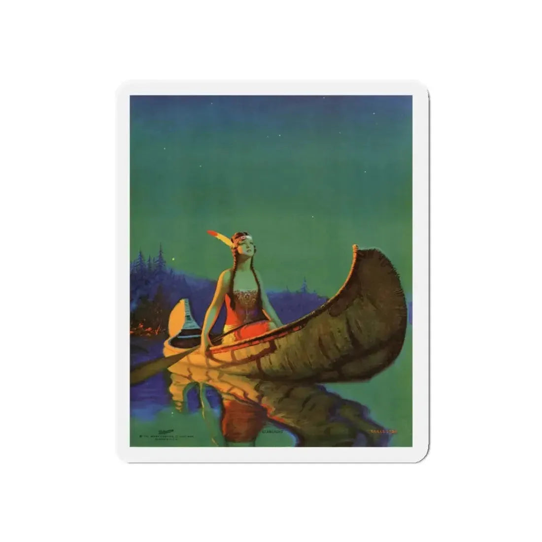 Starlight, Brown & Bigelow, St. Paul, Minn, 1932 (Magazine Illustration) Refrigerator Magnet 5 Inch Die-Cut - The Sticker Space