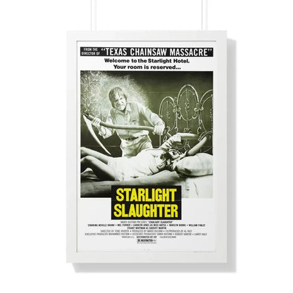 STARLIGHT SLAUGHTER (EATEN ALIVE) 1977 - Framed Movie Poster 20" x 30" White - The Sticker Space